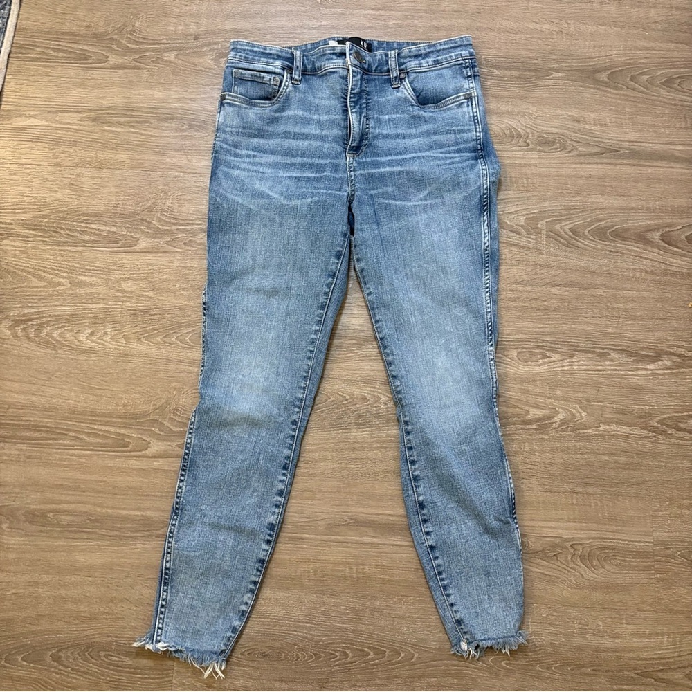 Kut From The Kloth Jeans Sz 10 High Rise Connie Fab Ab Ankle Skinny Raw Hem
